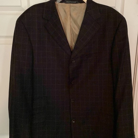 Steve Harvey Collection Suit Jacket Pure Wool 42R Double Vented 4 Button… - Picture 2 of 10